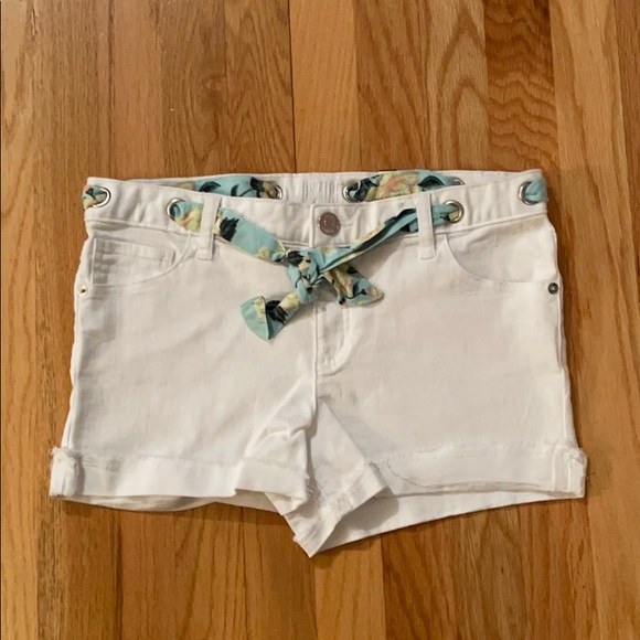 NWT Justice 12 Plus White Jean Shorts - Picture 1 of 7